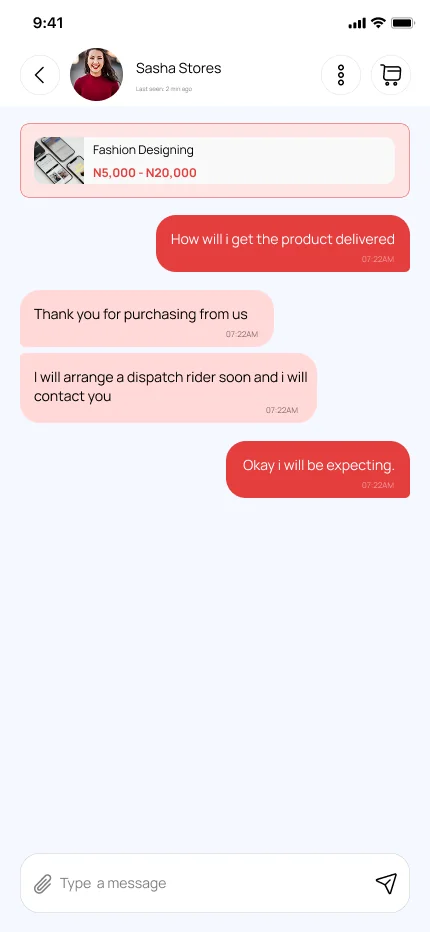 Colala Mall (Lagos) — Buyer ↔ Seller Chat
