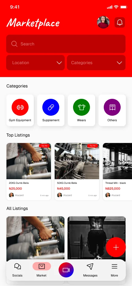 GymPaddy — Marketplace