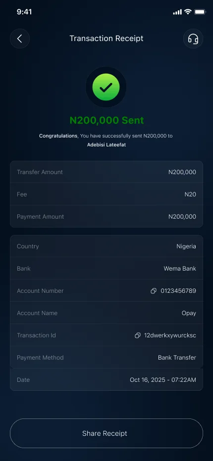 RhinoxPay — Receipt