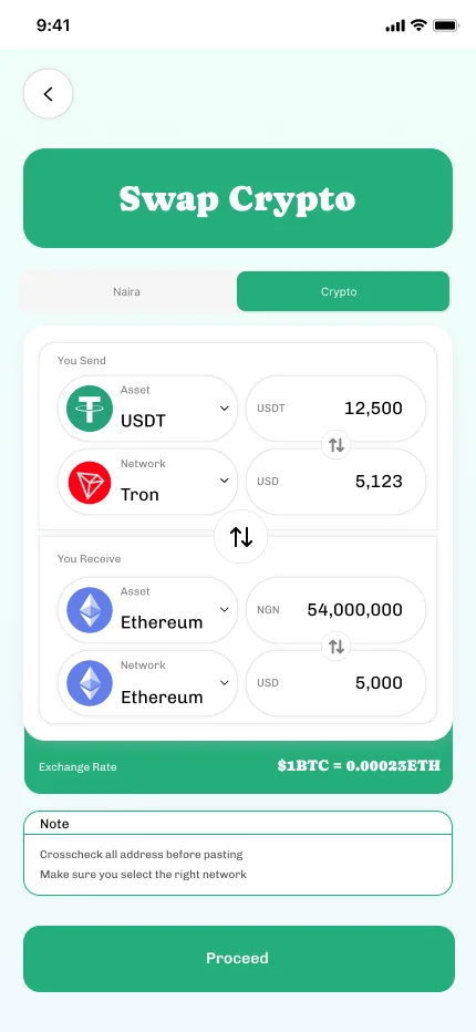 Earlybaze Technologies (Lagos) — Swap