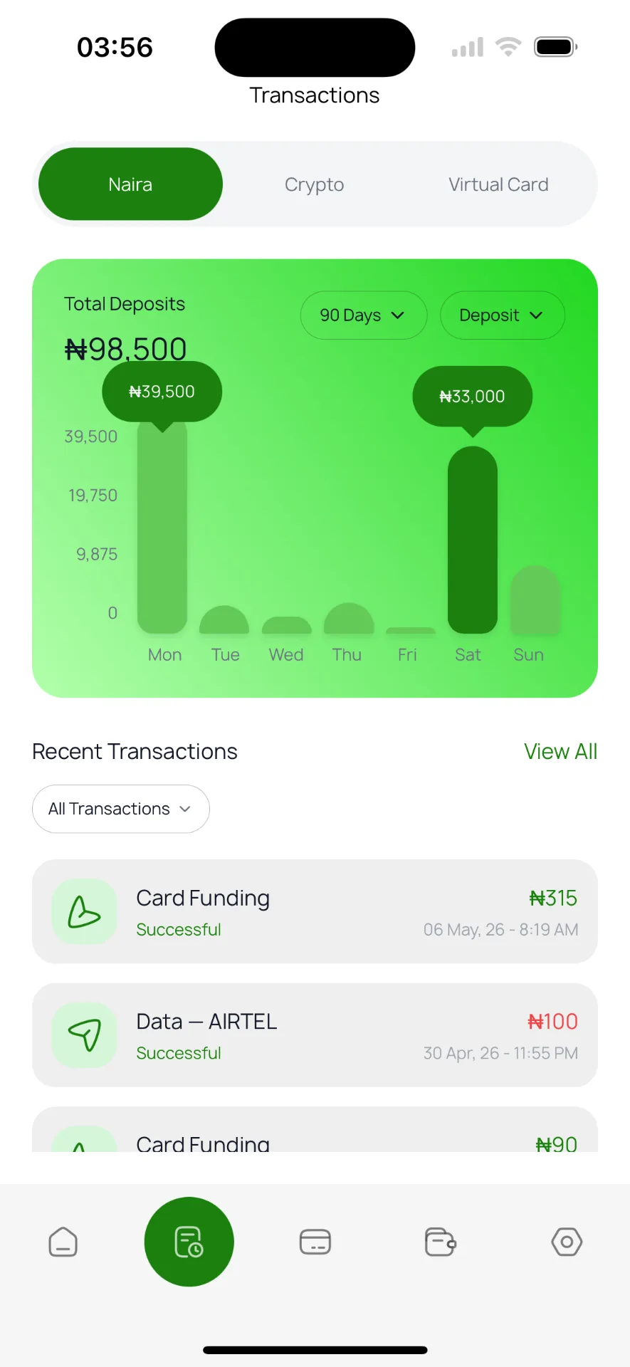 BillsPro (UK) — Transactions