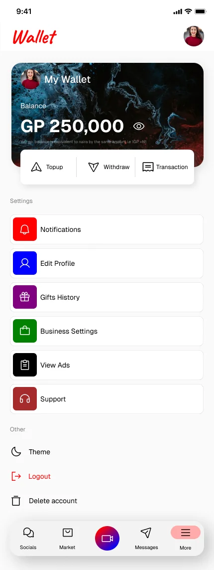 GymPaddy — Wallet (GP Coins)